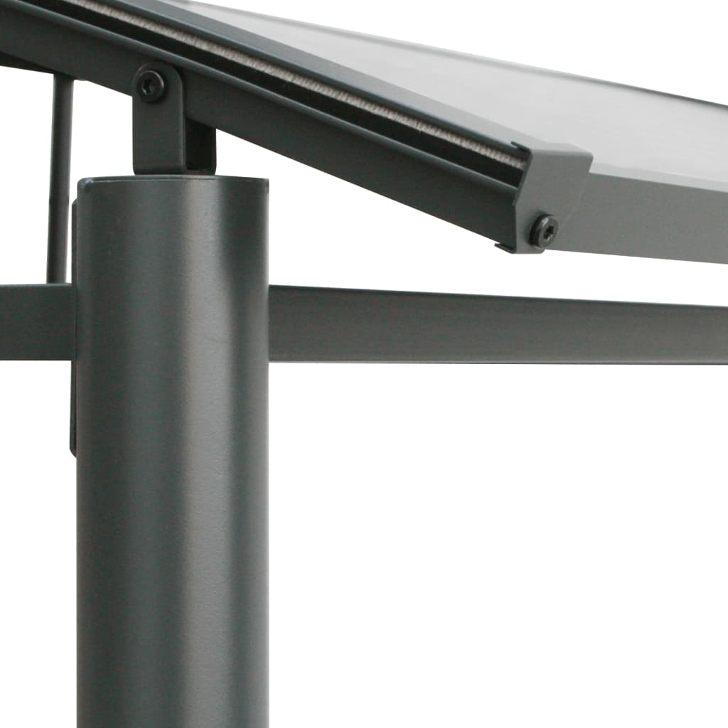 Cenador Barbacoa Estante Lateral Acero Antracita 210X114X230 Cm