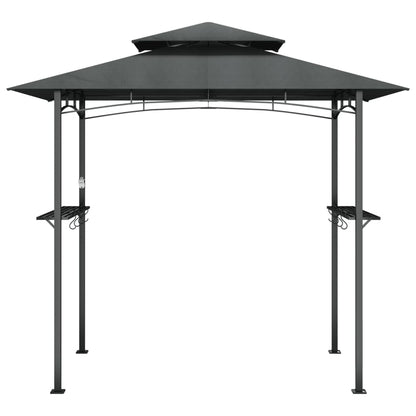 Cenador Barbacoa Estante Lateral Acero Antracita 240X150X243 Cm