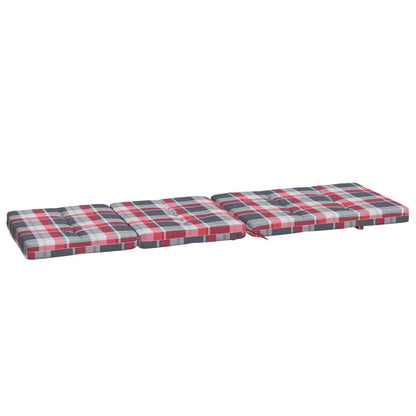 Cojines Para Tumbona 2 Uds Tela Oxford A Cuadros Rojo