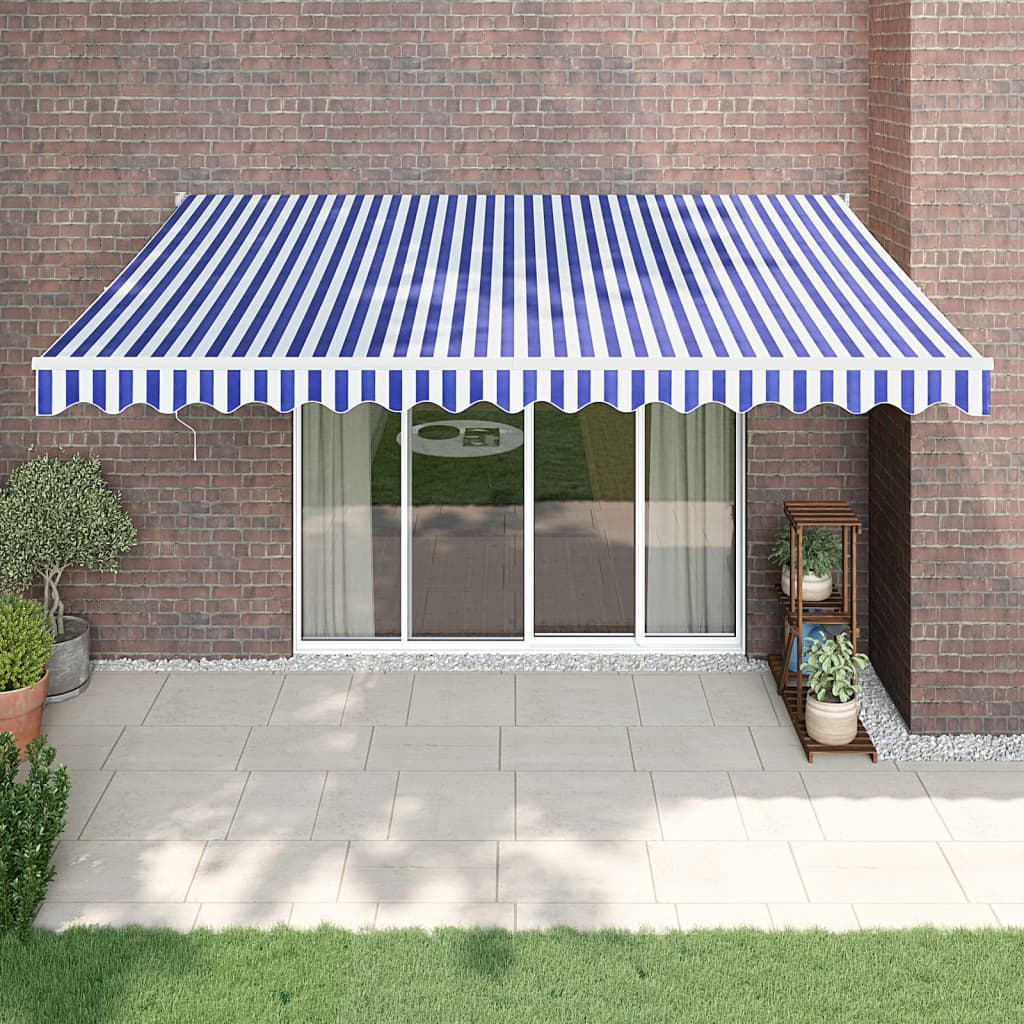 Toldo Retráctil Aluminio Y Tela Gris Antracita