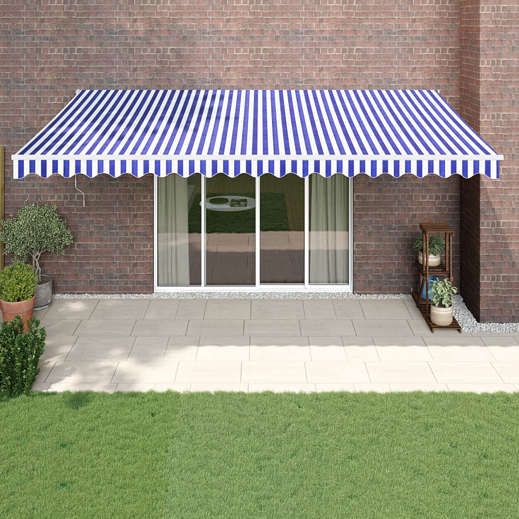 Toldo Retráctil Aluminio Y Tela Gris Antracita