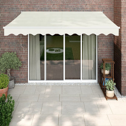 Toldo Retráctil Aluminio Y Tela Gris Antracita