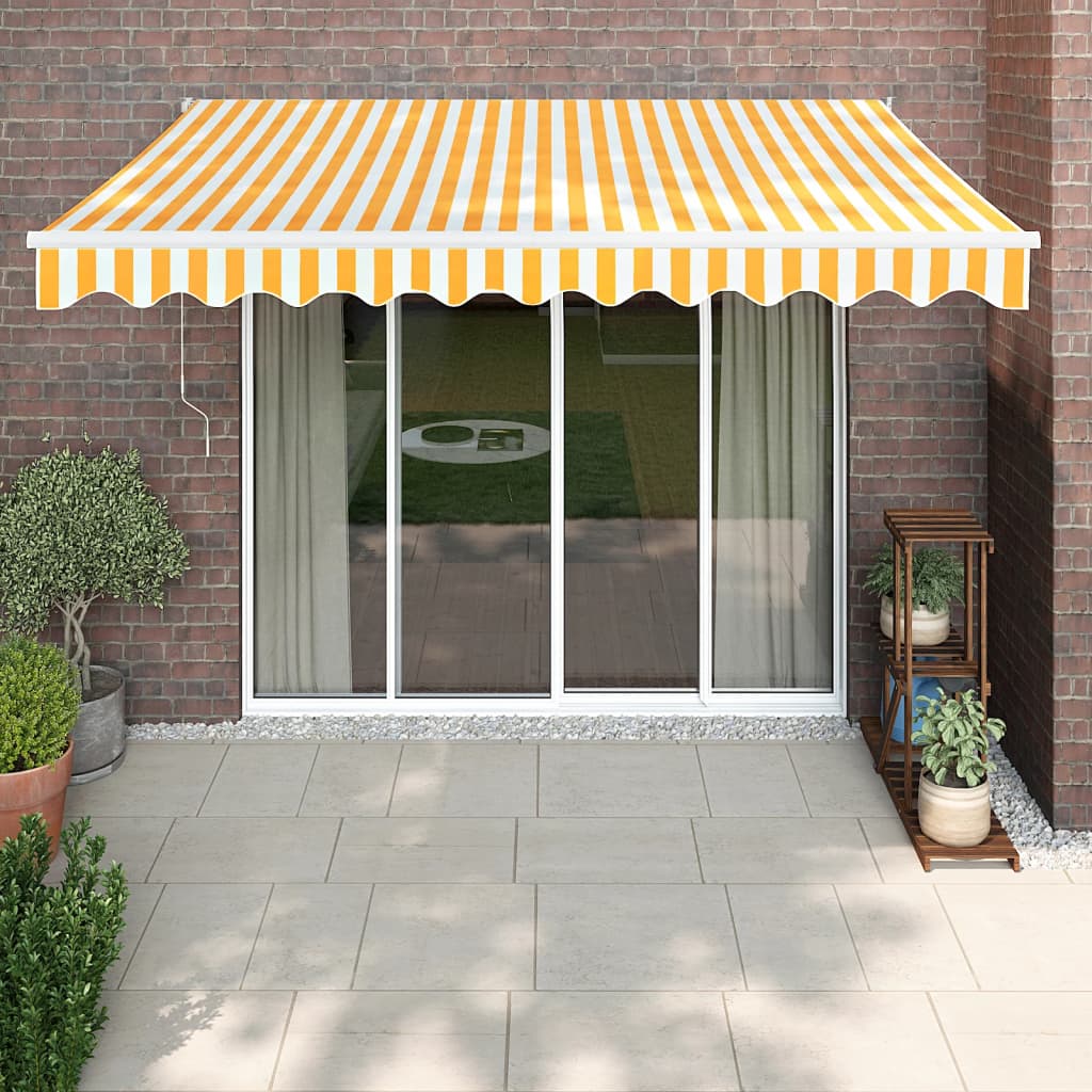 Toldo Retráctil Aluminio Y Tela Gris Antracita