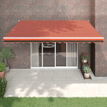 Toldo Retráctil Aluminio Y Tela Gris Antracita