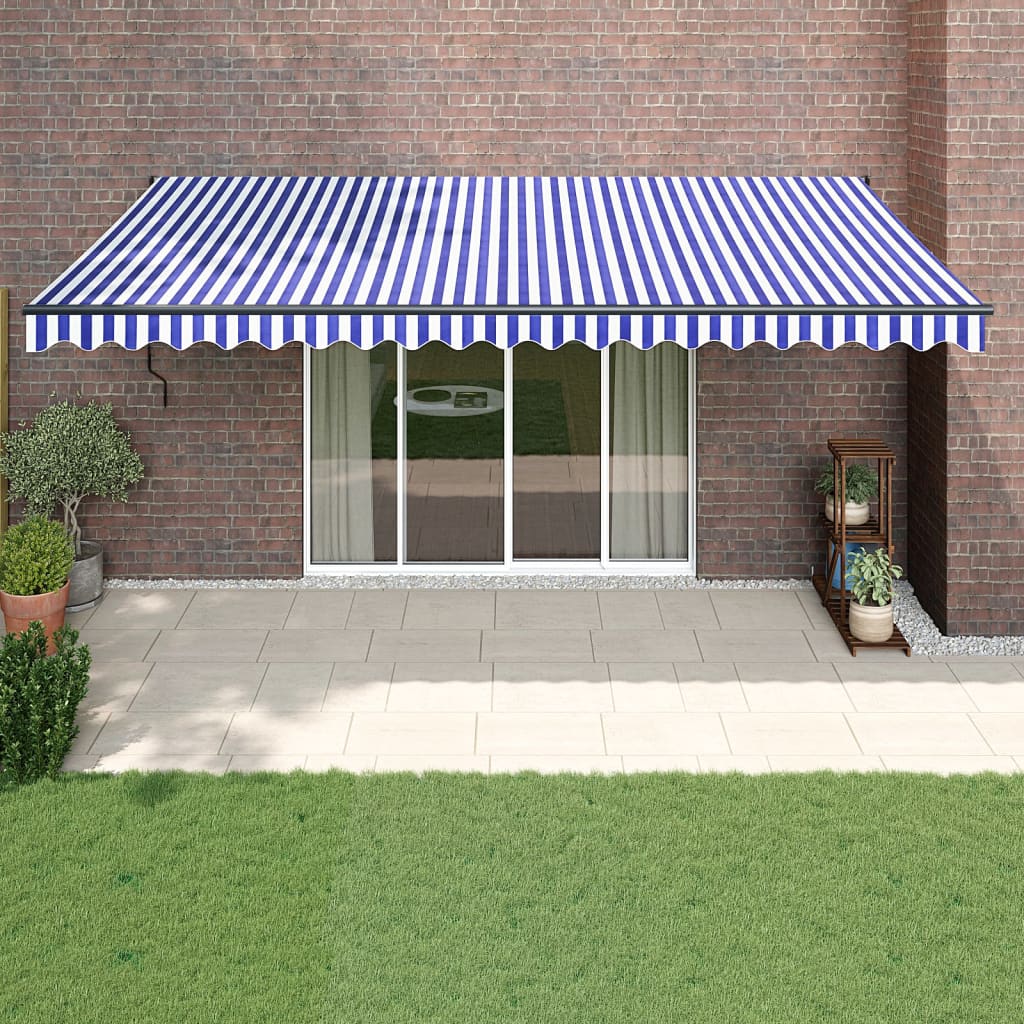 Toldo Retráctil Aluminio Y Tela Gris Antracita