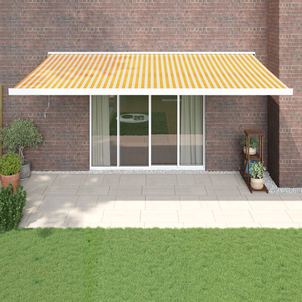 Toldo Retráctil Aluminio Y Tela Gris 3X2,5 M