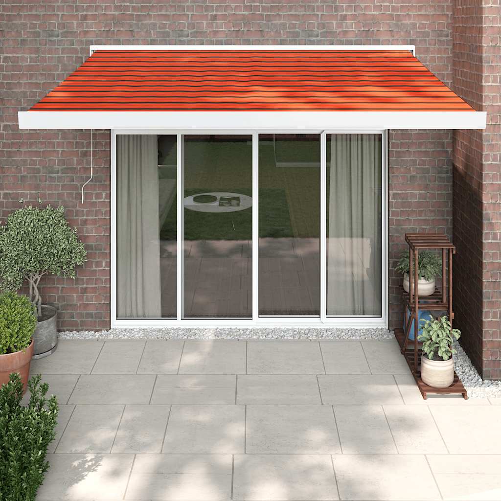 Toldo Retráctil Aluminio Y Tela Gris 3X2,5 M