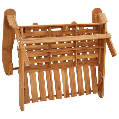 Banco De Jardín Adirondack Con Cojines Madera De Acacia 126 Cm
