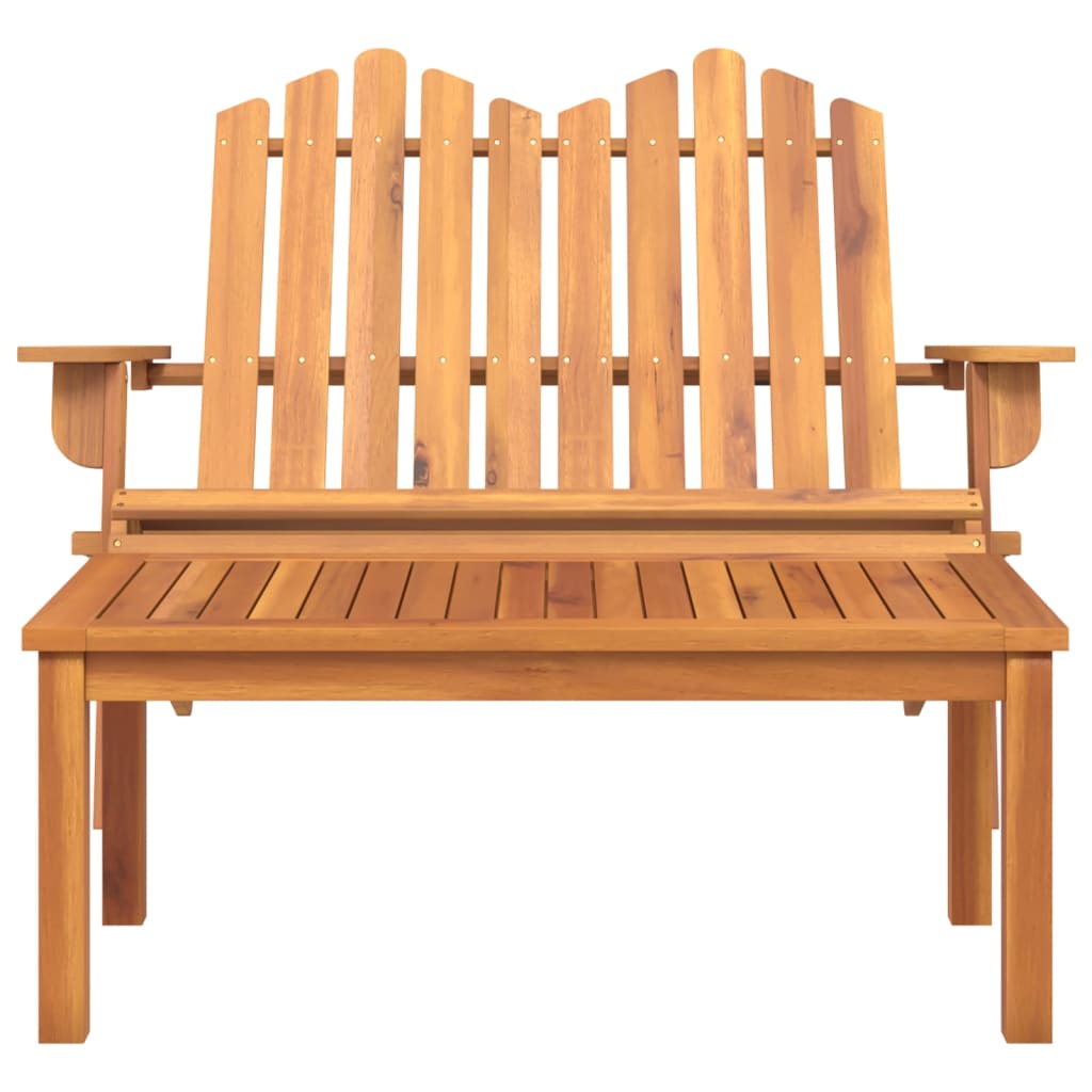 Juego De Muebles De Jardín Adirondack 2 Piezas Madera Acacia