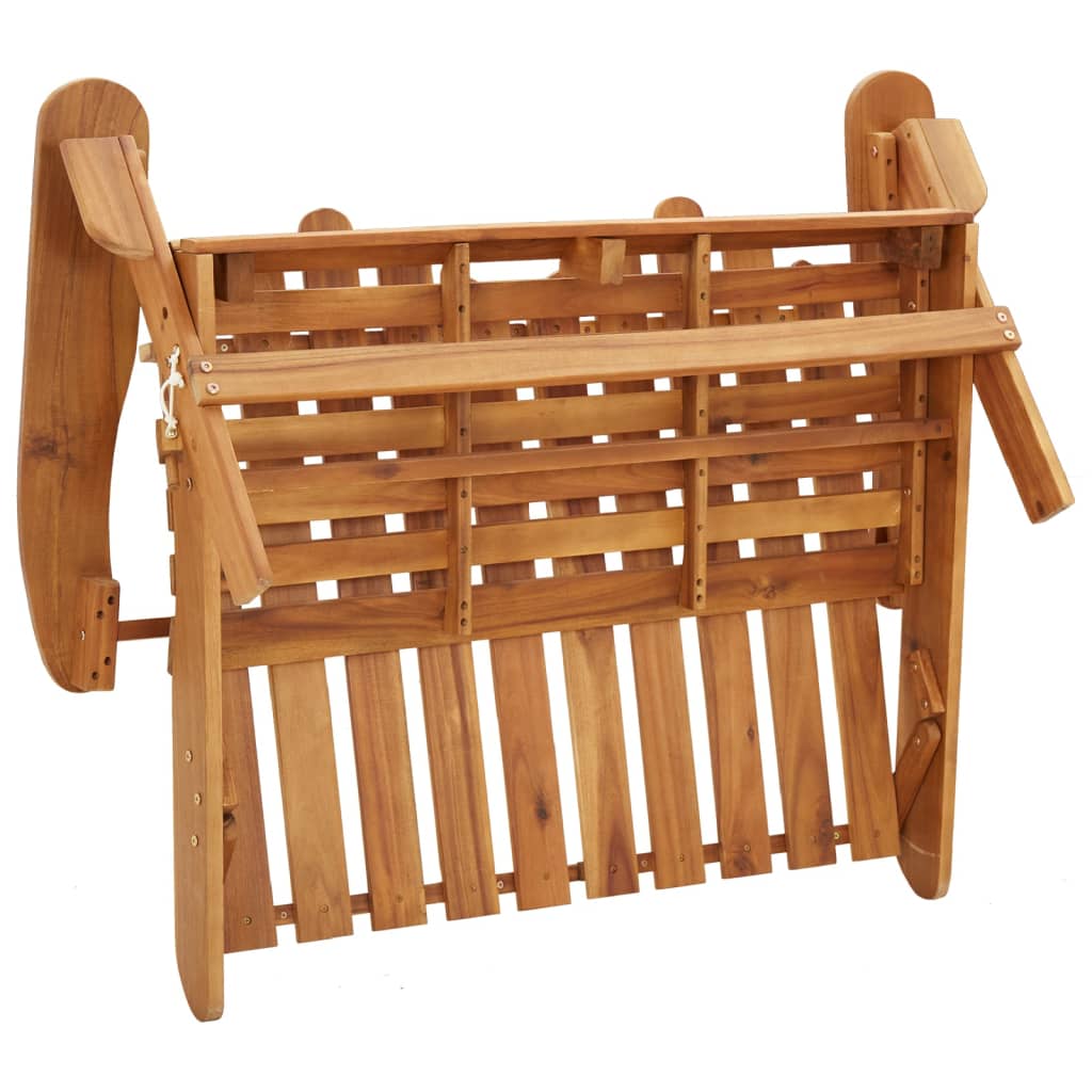 Juego De Muebles De Jardín Adirondack 2 Piezas Madera Acacia