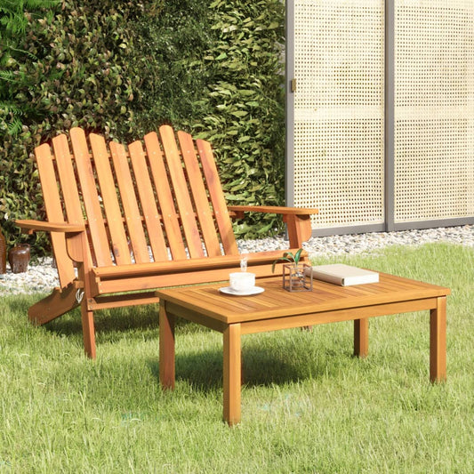 Juego De Muebles De Jardín Adirondack 2 Piezas Madera Acacia