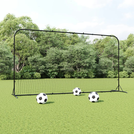 Red De Rebote De Fútbol Hdpe Negrp 366X90X183 Cm