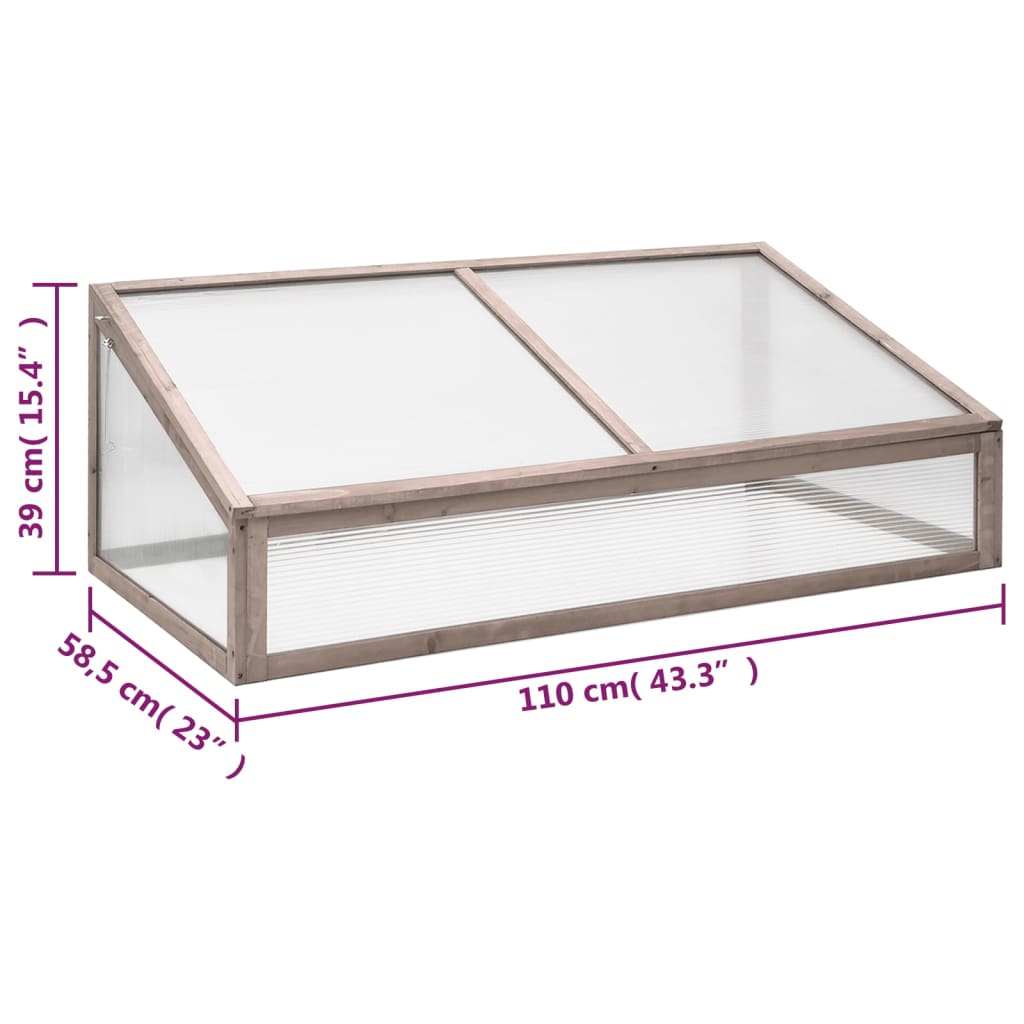 Invernadero Madera De Abeto 110X56X39 Cm