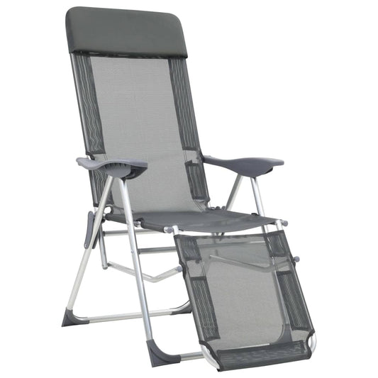 Sillas De Camping Plegables Con Reposapiés 2 Uds Textilene
