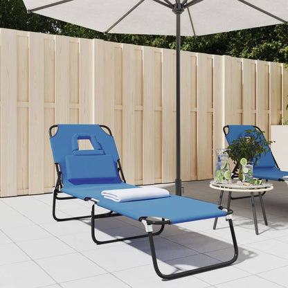 Tumbona Plegable Acero Recubrimiento En Polvo Tela Oxford Taupe