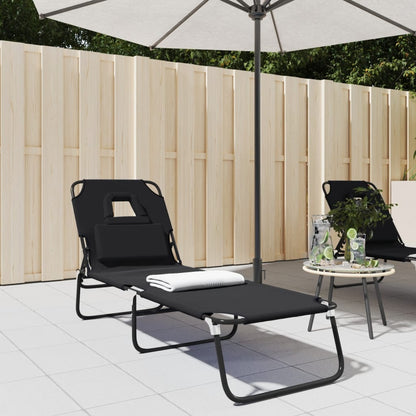 Tumbona Plegable Acero Recubrimiento En Polvo Tela Oxford Taupe