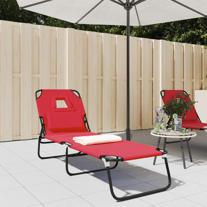 Tumbona Plegable Acero Recubrimiento En Polvo Tela Oxford Taupe