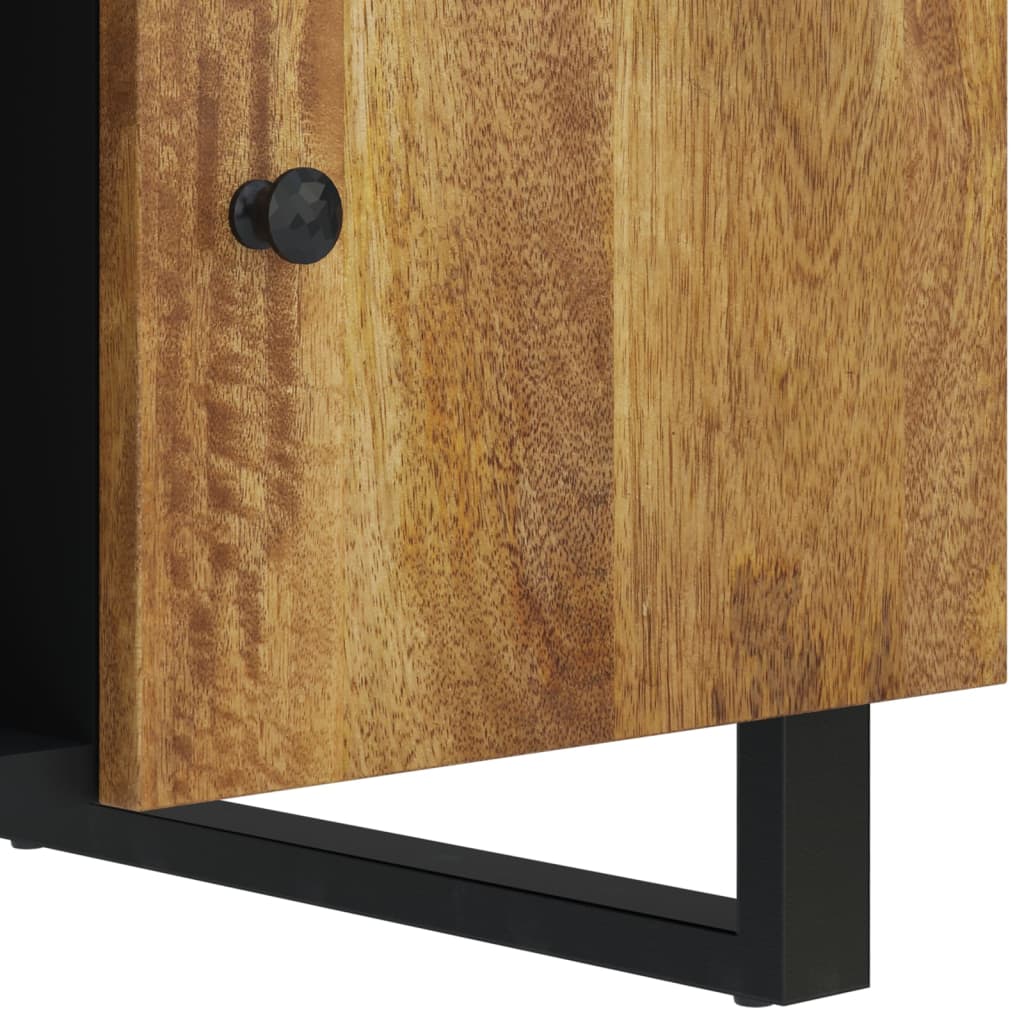 Mesa De Centro Madera Maciza Mango Y Contrachapada 100X54X40 Cm