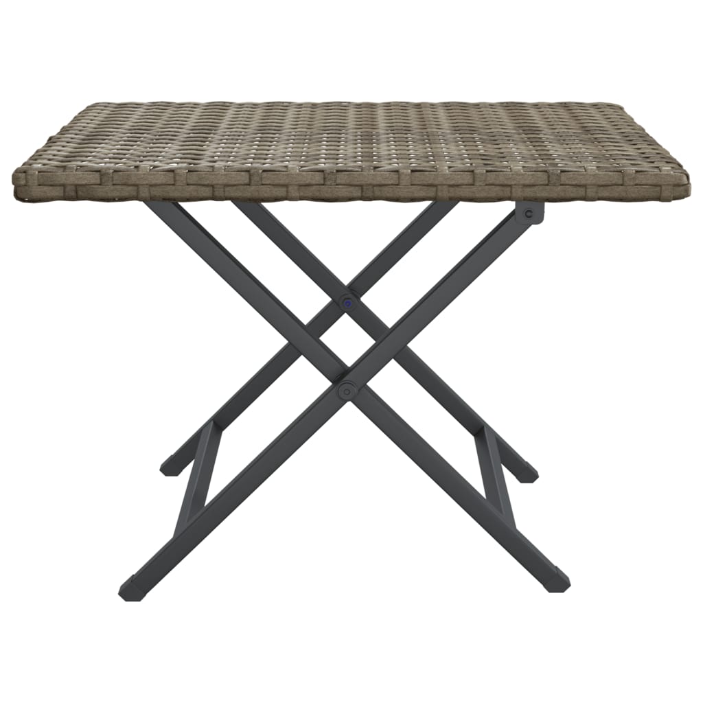 Mesa Plegable Ratán Sintético 45X35X32 Cm