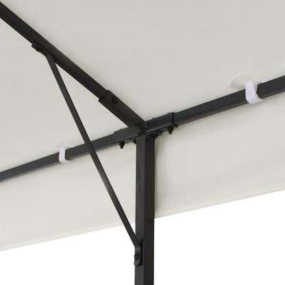 Cenador Con Doble Techo Acero Blanco 6X3 M
