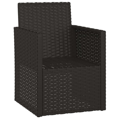 Silla De Jardín Con Cojín Ratán Sintético