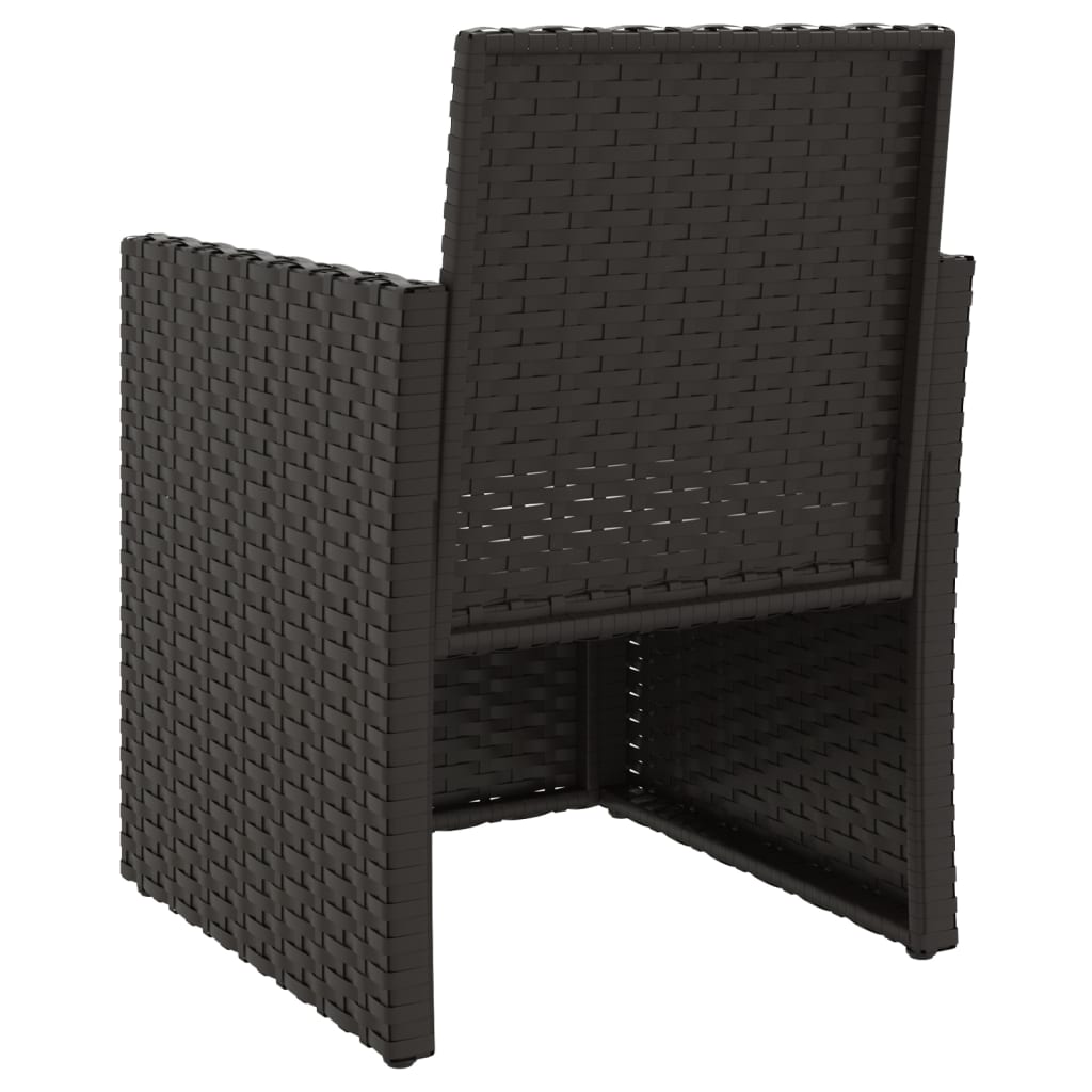 Silla De Jardín Con Cojín Ratán Sintético