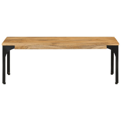 Mesa De Centro De Madera Maciza Mango 100X55X35 Cm