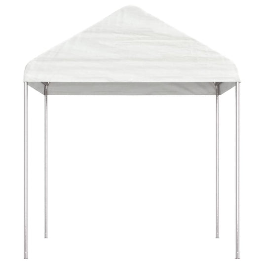 Cenador Con Techo Polietileno Blanco 2,28X2,23X2,69 M