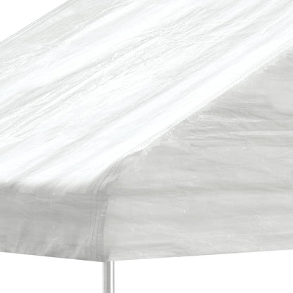 Cenador Con Techo Polietileno Blanco 2,28X2,23X2,69 M