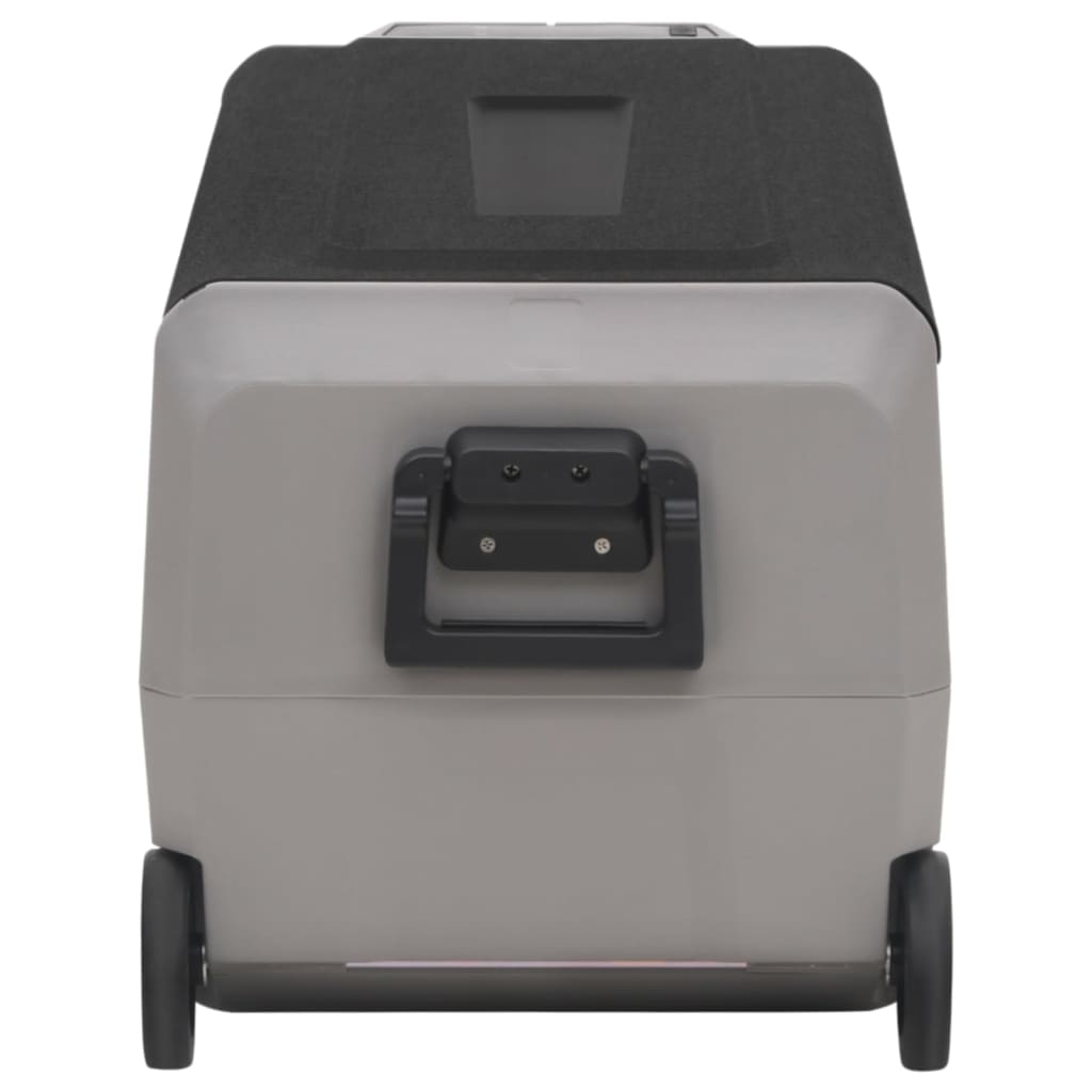 Nevera Con Ruedas Y Adaptador Pp Y Pe Negro Y Gris