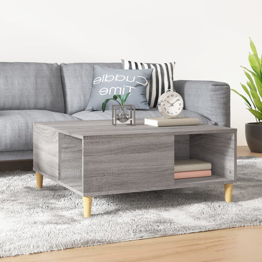 Mesa De Centro Madera Contrachapada 80X80X36,5 Cm