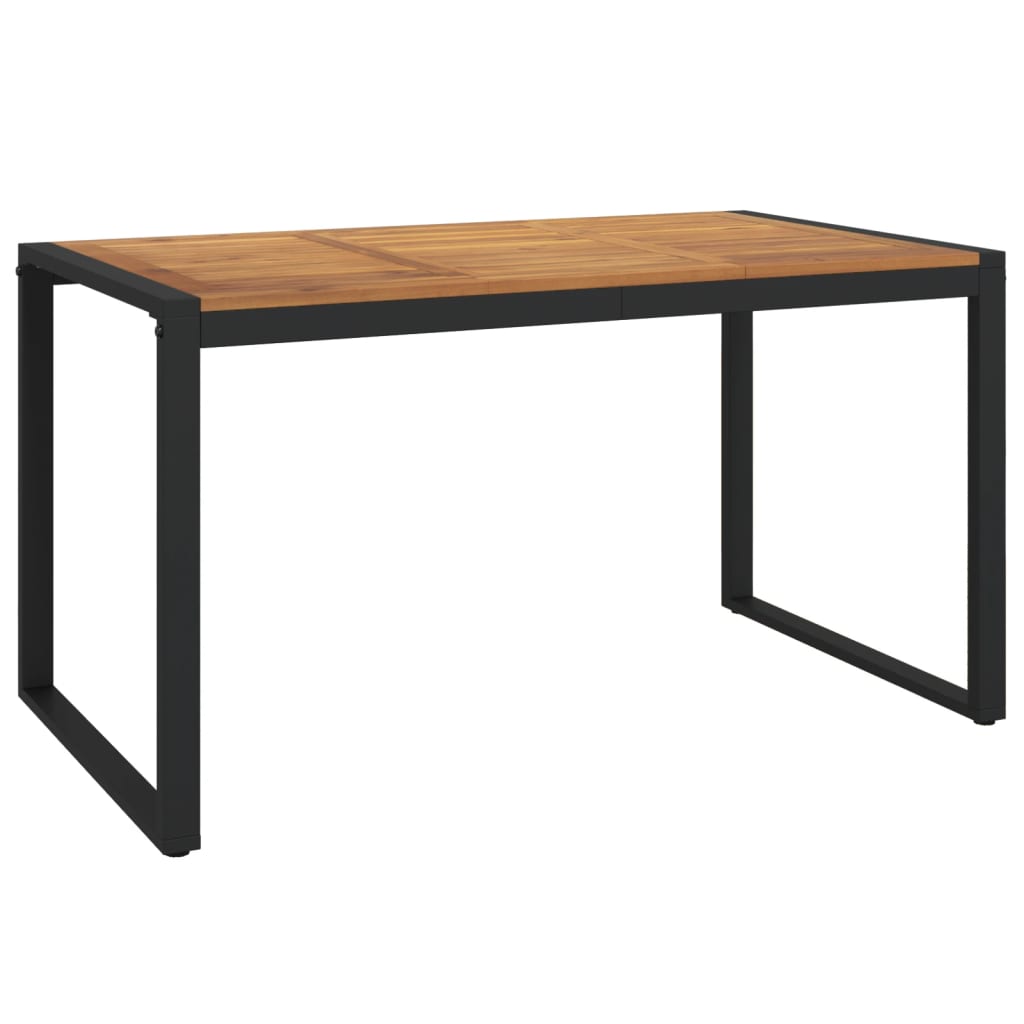 Mesa De Jardín Con Patas En U Madera Maciza Acacia 148X80X75 Cm