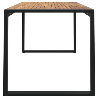 Mesa De Jardín Con Patas En U Madera Maciza Acacia 148X80X75 Cm