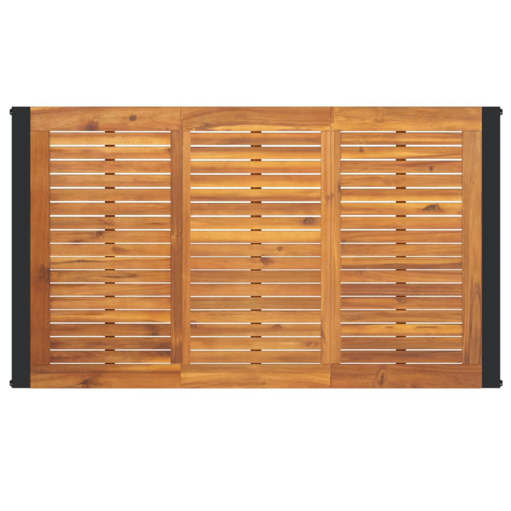 Mesa De Jardín Con Patas En U Madera Maciza Acacia 148X80X75 Cm