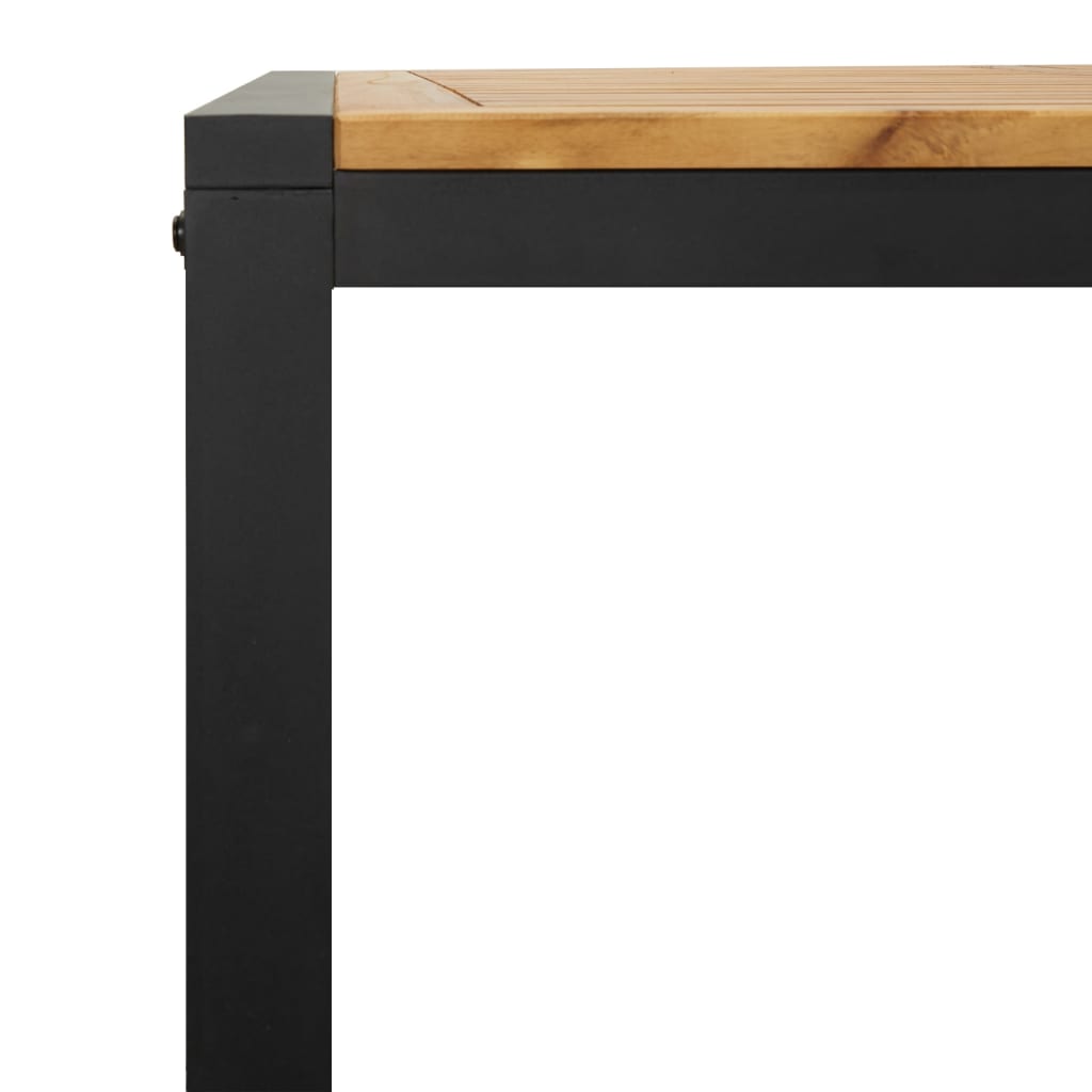 Mesa De Jardín Con Patas En U Madera Maciza Acacia 148X80X75 Cm