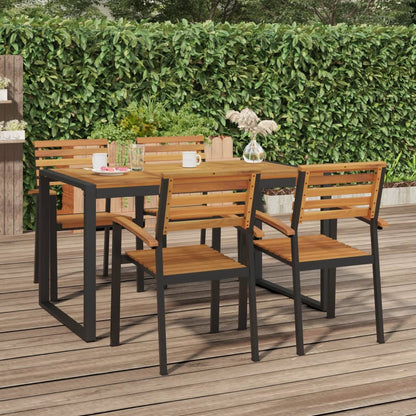 Mesa De Jardín Con Patas En U Madera Maciza Acacia 148X80X75 Cm