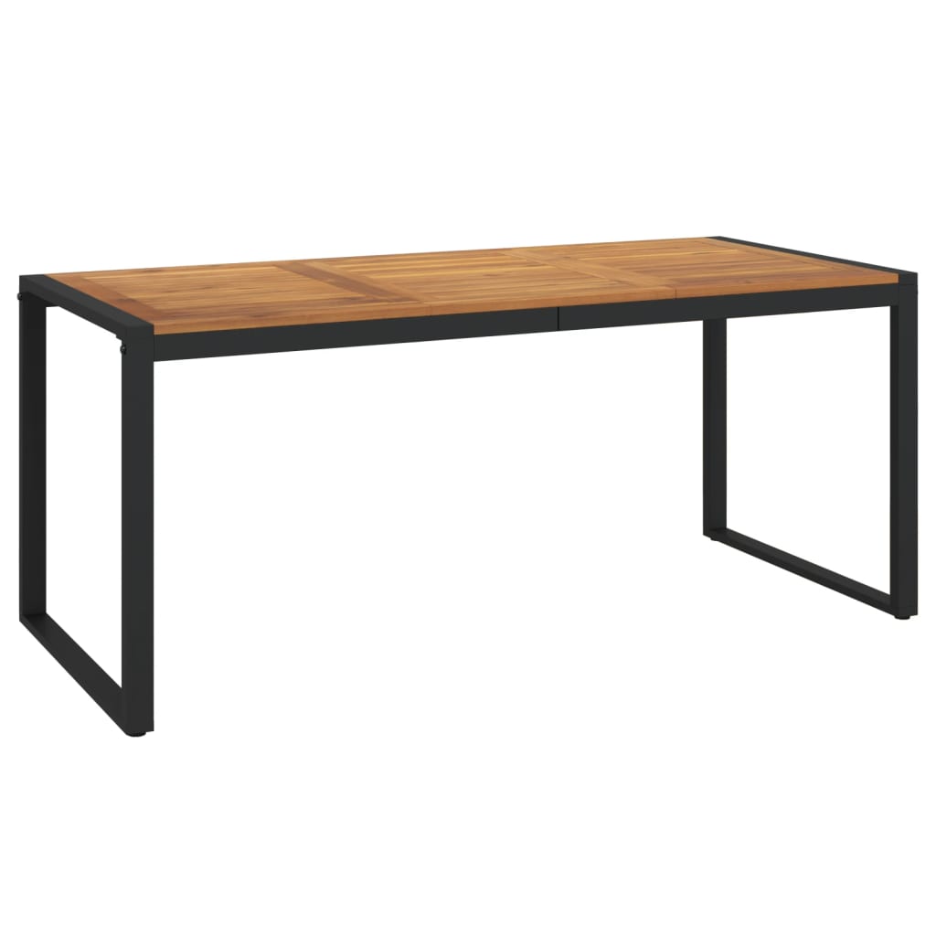 Mesa De Jardín Con Patas En U Madera Maciza Acacia