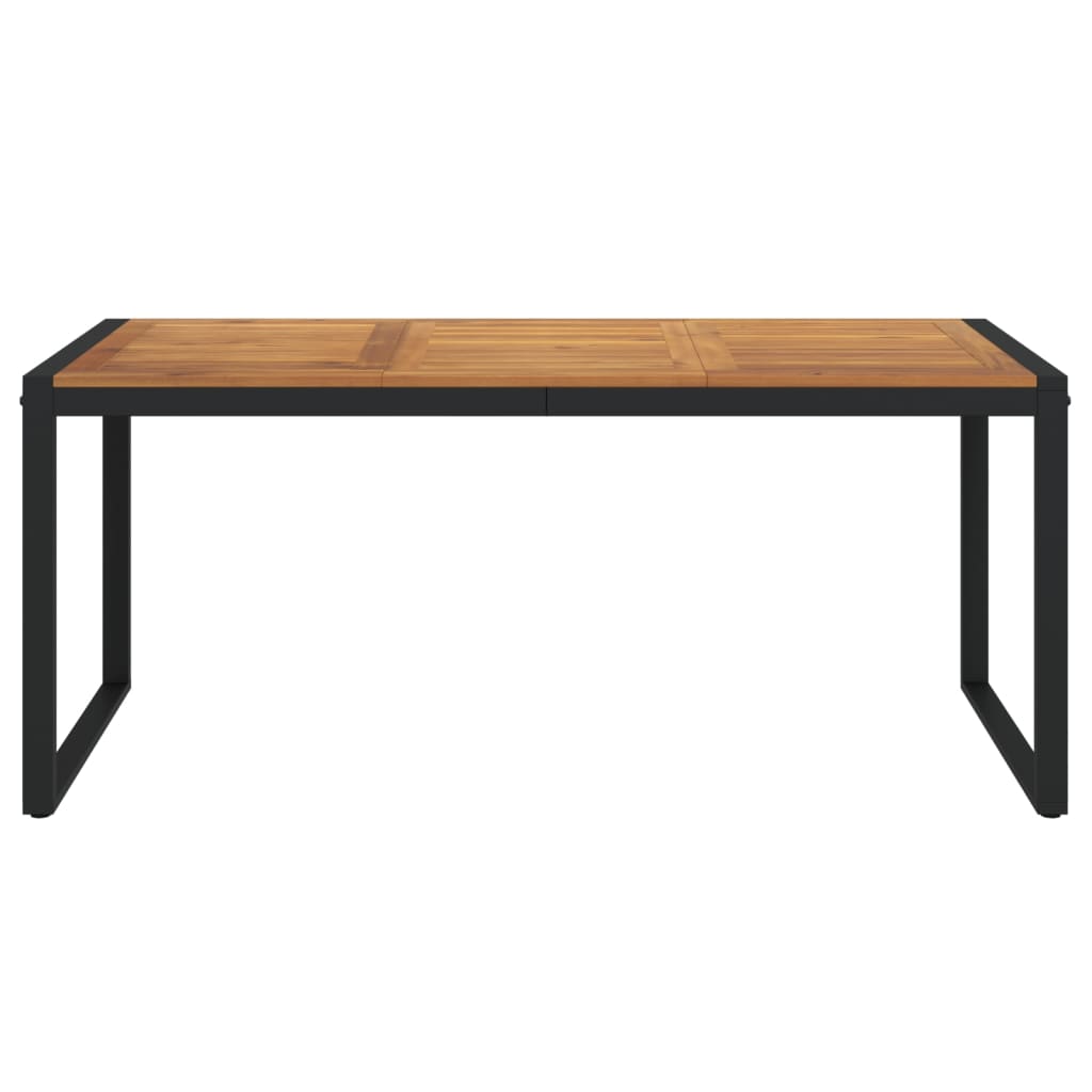 Mesa De Jardín Con Patas En U Madera Maciza Acacia