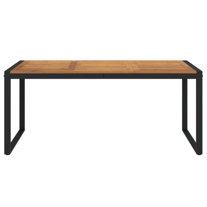 Mesa De Jardín Con Patas En U Madera Maciza Acacia
