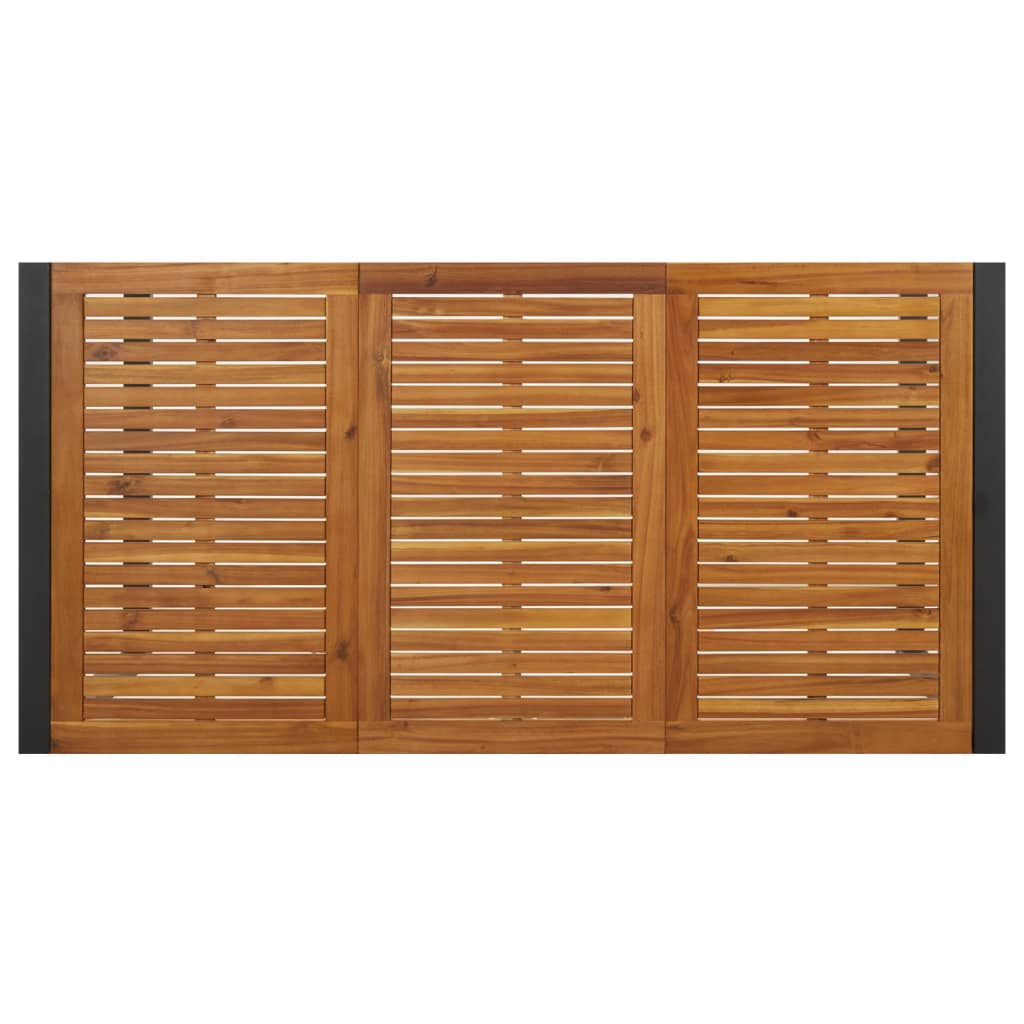 Mesa De Jardín Con Patas En U Madera Maciza Acacia