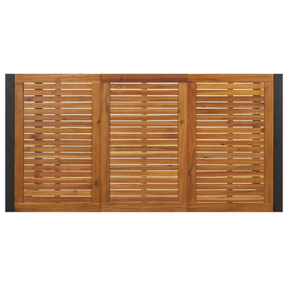 Mesa De Jardín Con Patas En U Madera Maciza Acacia