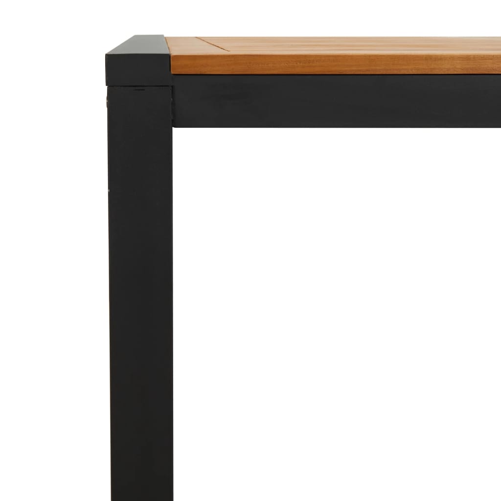 Mesa De Jardín Con Patas En U Madera Maciza Acacia