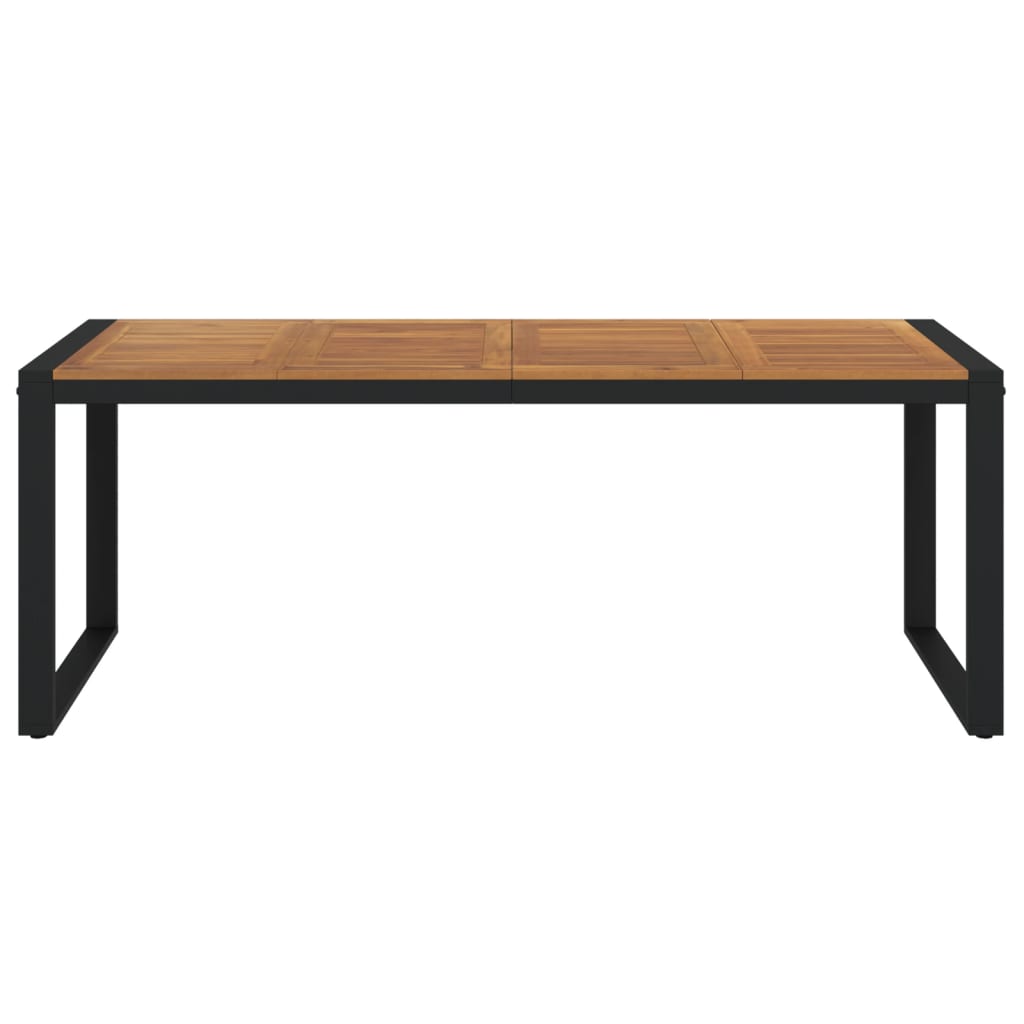 Mesa De Jardín Con Patas En U Madera Maciza Acacia