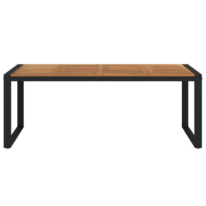 Mesa De Jardín Con Patas En U Madera Maciza Acacia