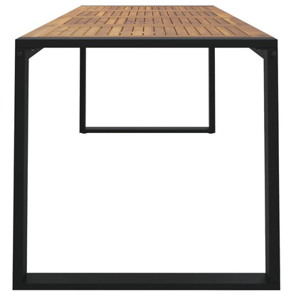 Mesa De Jardín Con Patas En U Madera Maciza Acacia