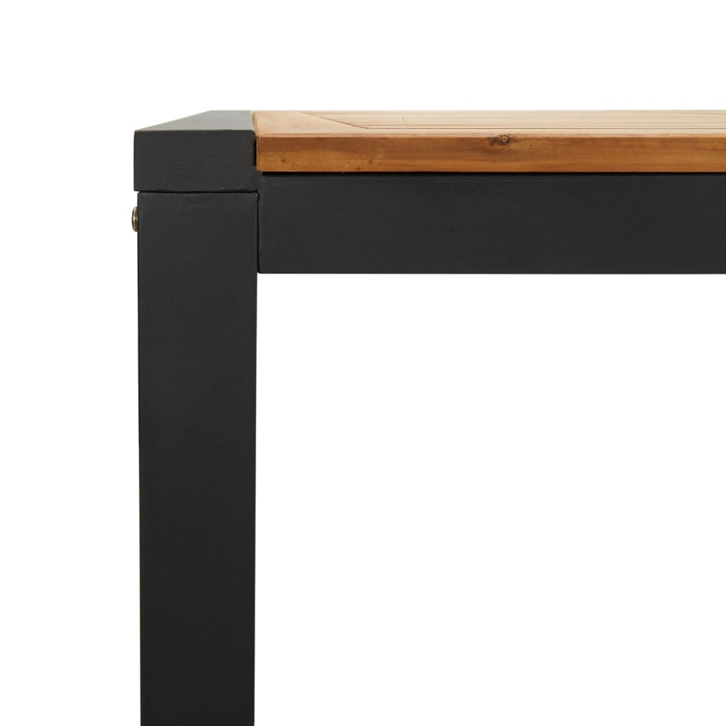 Mesa De Jardín Con Patas En U Madera Maciza Acacia