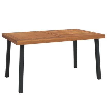 Mesa De Jardín Madera Maciza De Acacia