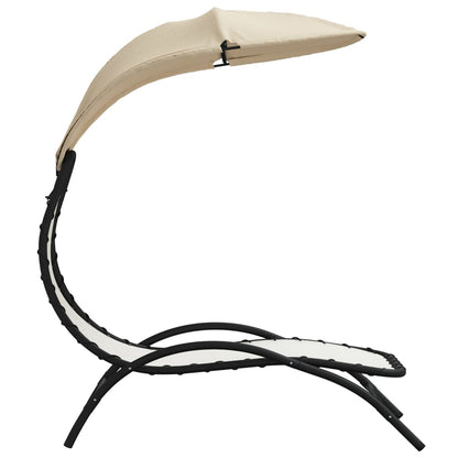 Tumbona Con Toldo Acero Y Tela Color 167X80X195 Cm