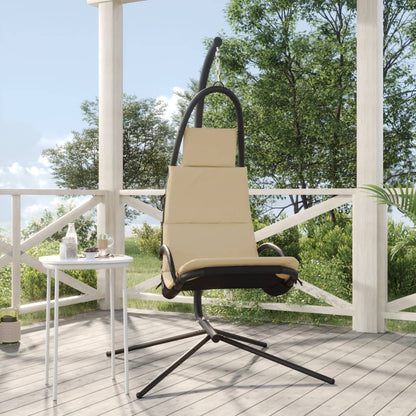 Silla Colgante Jardín Con Cojín Acero Y Tela Oxford