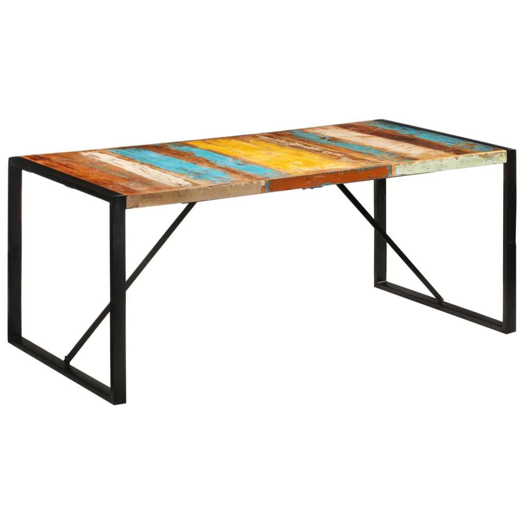 Mesa De Comedor De Madera Maciza Reciclada
